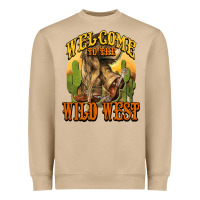 Mushroom Welcome to the wild west Cowboy boots Heavyweight Sweatshirt - HowdyJamesFarm