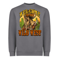 Storm Welcome to the wild west Cowboy boots Heavyweight Sweatshirt - HowdyJamesFarm