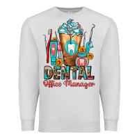 Dove Grey dental office manager cold drink frappe Premium Sweatshirt - FaDigitalArtStudio