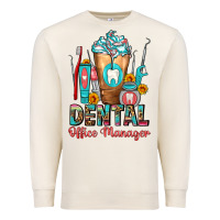 Sandshell dental office manager cold drink frappe Premium Sweatshirt - FaDigitalArtStudio
