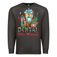 Smoke dental office manager cold drink frappe Premium Sweatshirt - FaDigitalArtStudio