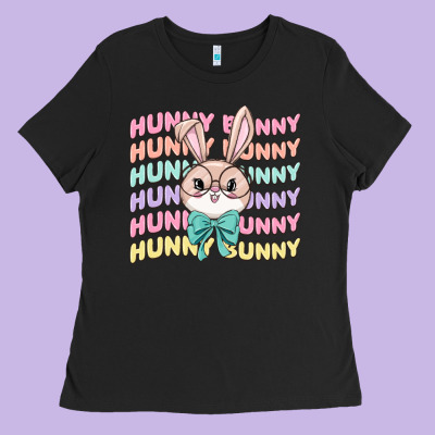 Hunny Bunny Ladies Tee Designed By Maliassmallbusiness