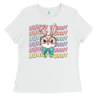 White hunny bunny Ladies Tee - MaliasSmallBusiness