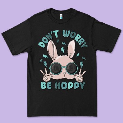 Don't Worry Be Hoppy Premium Tee Designed By Maliassmallbusiness