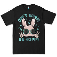 Black don't worry be hoppy Premium Tee - MaliasSmallBusiness