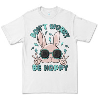 White don't worry be hoppy Premium Tee - MaliasSmallBusiness