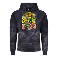 Cloud Black Happy Easter 2023 Vintage Hoodie - LillyAllenDesigns