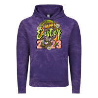 Cloud Purple Happy Easter 2023 Vintage Hoodie - LillyAllenDesigns