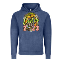Vintage Denim Happy Easter 2023 Vintage Hoodie - LillyAllenDesigns