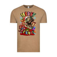 Vintage Coffee t rex merry rexmas Vintage Tee - LillyAllenDesigns