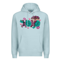 Blue Mist Xoxo Valentine's Day turquoise gemstone Premium Hoodie - FaDigitalArtStudio