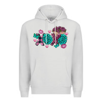 Dove Grey Xoxo Valentine's Day turquoise gemstone Premium Hoodie - FaDigitalArtStudio