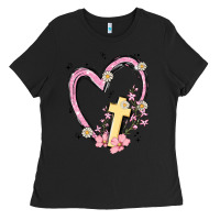 Heart Cross Ladies Tee | Teevron