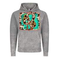 Cloud Rock leo turquoise cowhide Vintage Hoodie - RanaPortraitStore