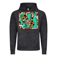 Vintage Black leo turquoise cowhide Vintage Hoodie - RanaPortraitStore
