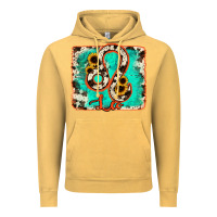 Vintage Mustard leo turquoise cowhide Vintage Hoodie - RanaPortraitStore