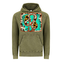 Vintage Olive leo turquoise cowhide Vintage Hoodie - RanaPortraitStore
