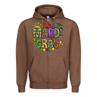 Chestnut mardi gras olivia Zipper Hoodie - OliviaCreatesArt