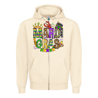 Sandshell mardi gras olivia Zipper Hoodie - OliviaCreatesArt