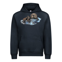 Navy california sea otter Urban Hoodie - LillyAllenDesigns