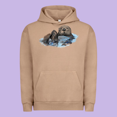 California Sea Otter Urban Hoodie Designed By Lillyallendesigns