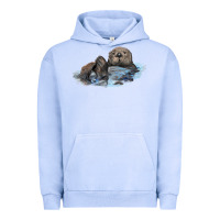 Pigment Grape Ice california sea otter Urban Hoodie - LillyAllenDesigns
