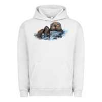 Pigment Lunar Rock california sea otter Urban Hoodie - LillyAllenDesigns