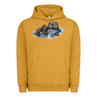 Pigment Peanut Butter california sea otter Urban Hoodie - LillyAllenDesigns