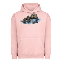 Pigment Salmon california sea otter Urban Hoodie - LillyAllenDesigns