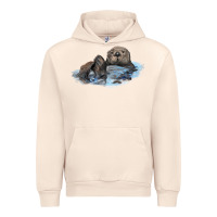 Sandshell california sea otter Urban Hoodie - LillyAllenDesigns