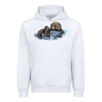 White california sea otter Urban Hoodie - LillyAllenDesigns