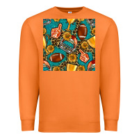 Carrot american football winner cup and helmet seamless pattern Premium Sweatshirt - BundleAndBundleShop