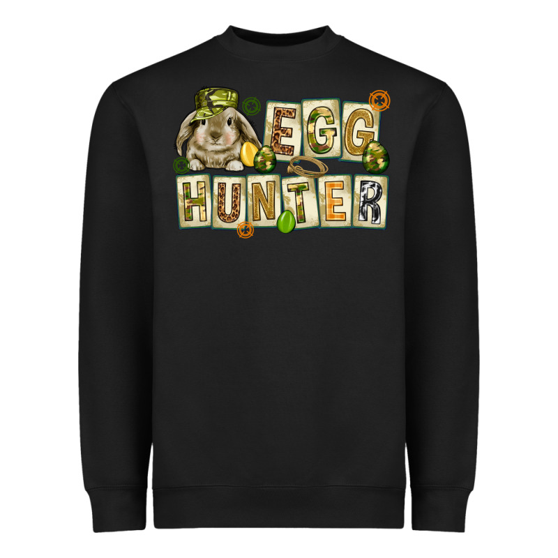 Egg Hunter With Plate Letters Easter Day Heavyweight Sweatshirt by HowdyJamesFarm | Teevron