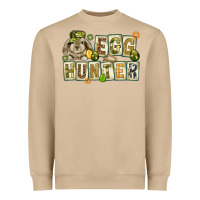 Mushroom Egg hunter with plate letters Easter Day Heavyweight Sweatshirt - HowdyJamesFarm
