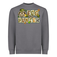 Storm Egg hunter with plate letters Easter Day Heavyweight Sweatshirt - HowdyJamesFarm
