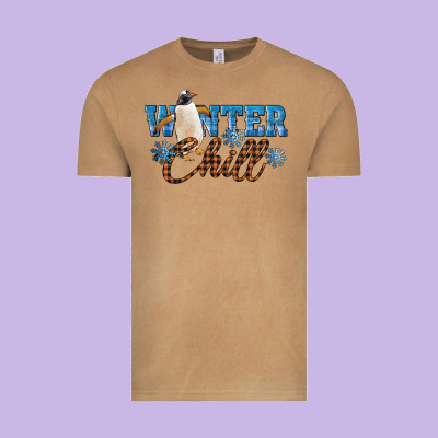 Winter Chill Penguin Vintage Tee Designed By Lillyallendesigns
