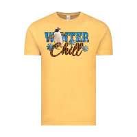 Vintage Mustard Winter Chill Penguin Vintage Tee - LillyAllenDesigns