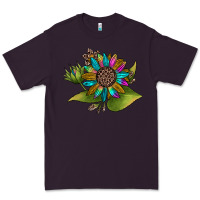 Plum western sunflower Premium Tee - JahusDesignShop