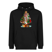 Black nurse christmas tree Heavyweight Hoodie - FaDigitalArtStudio