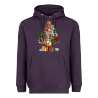 Plum nurse christmas tree Heavyweight Hoodie - FaDigitalArtStudio