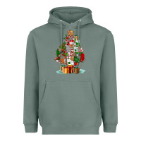 Sage nurse christmas tree Heavyweight Hoodie - FaDigitalArtStudio