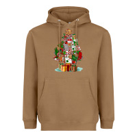 Toasted Coconut nurse christmas tree Heavyweight Hoodie - FaDigitalArtStudio
