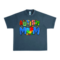 Midnight Navy autism mom Urban Heavy Tee - Artiststas