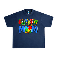 Navy autism mom Urban Heavy Tee - Artiststas