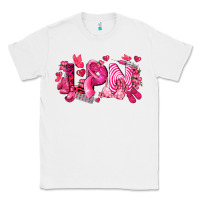 White lpn breast cancer certified nursing assistant Classic Tee - LillyAllenDesigns