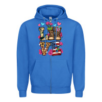 True Royal love valentine's day army boots olivia Zipper Hoodie - OliviaCreatesArt