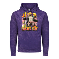 Cloud Purple Happy Easter Day Vintage Hoodie - LillyAllenDesigns