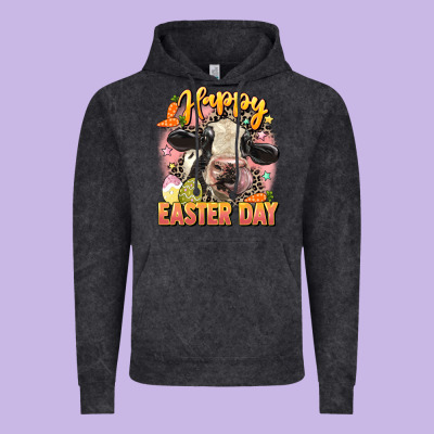 Happy Easter Day Vintage Hoodie Designed By Lillyallendesigns