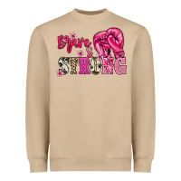 Brave And Strong Cancer Awareness Heavyweight Sweatshirt | Teevron