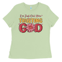 Matcha i’m just out here trusting god Ladies Tee - MaliasSmallBusiness
